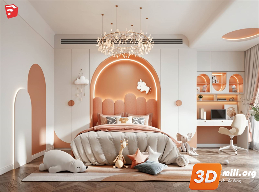 Children Room Scenes Skp FIles 
